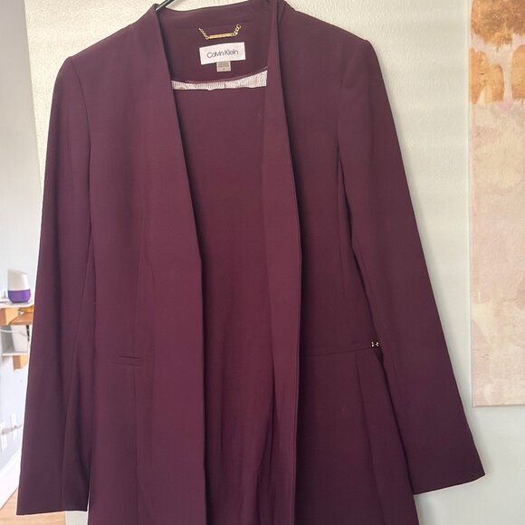 Long Purple Suit from Calvin Klein  size 4 - Picture 1 of 4